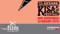 13. Akbank Kısa Film başvuruları başladı